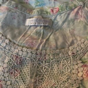 Carole Little Pastel Floral Lace nightgown